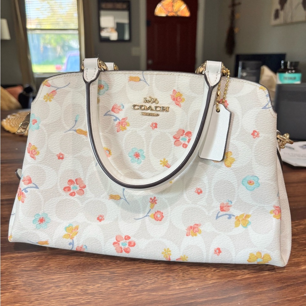 Coach White Floral Women's Bag